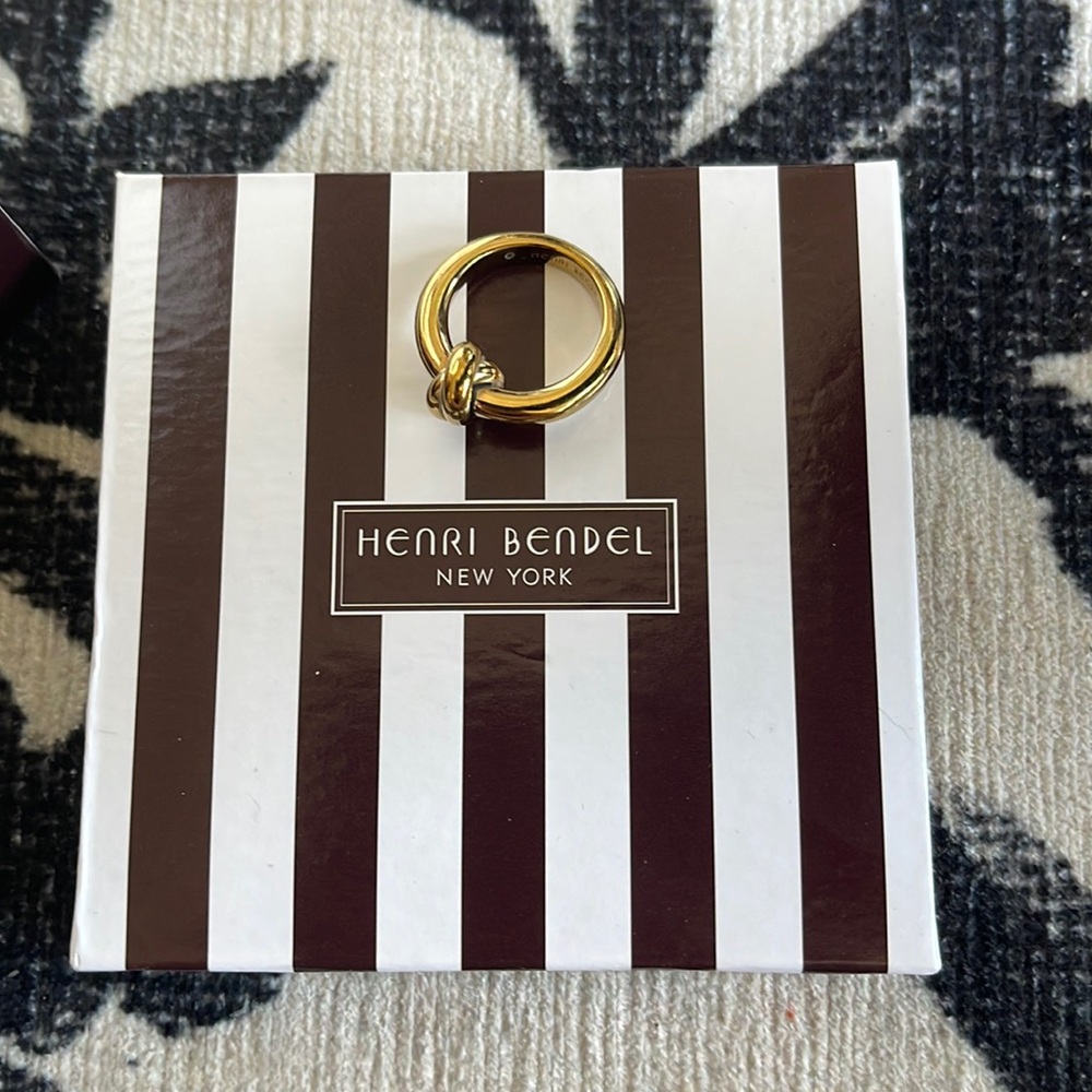 HENRI BENDEL Gold Plated Knotted Ring
